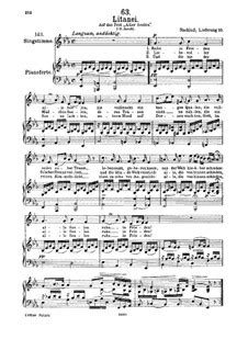 How big is franz schuberts geistliche lieder? Litany, D.343 by F. Schubert - sheet music on MusicaNeo
