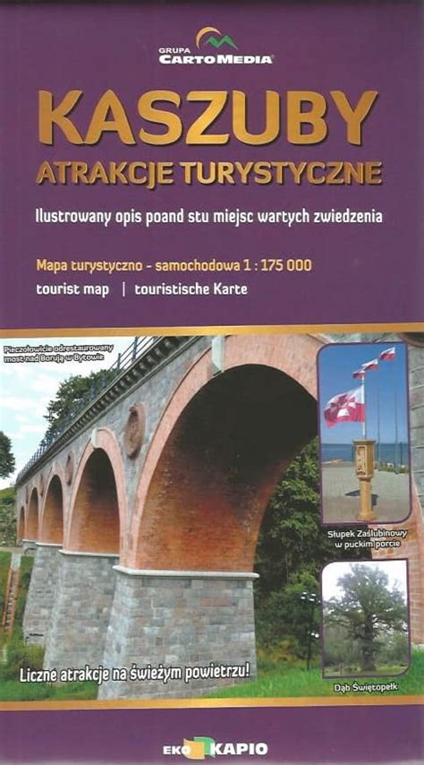 Mapa Kaszuby atrakcje turystyczne CZEC Kaszubskie Książki i Upominki