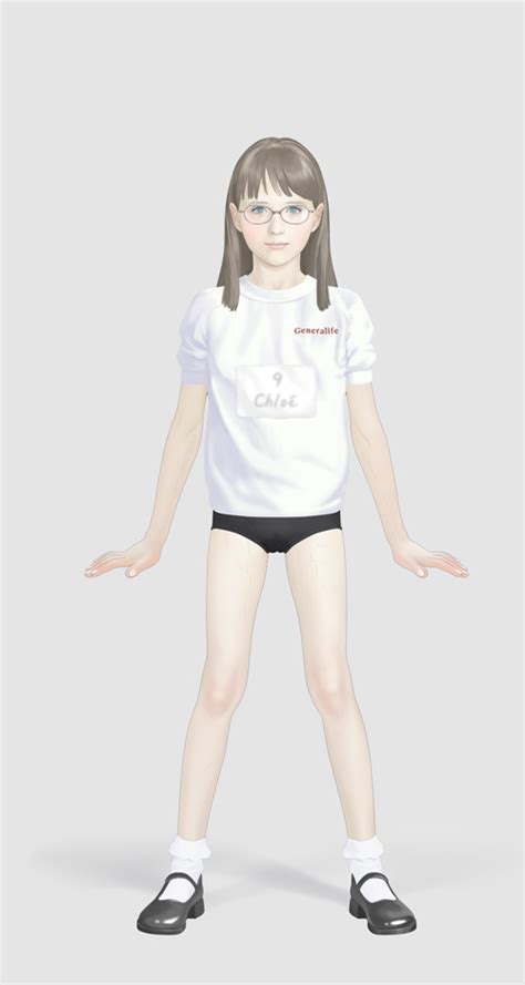 Takatou Sora Chloe Blue Eyes Brown Hair Gym Uniform Image View