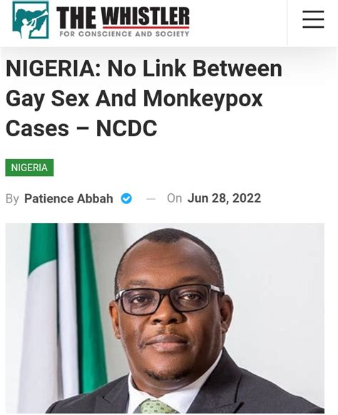 Nigeria No Link Between Gay Sex And Monkeypox Cases Ncdc Health