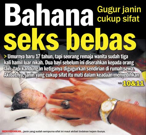 Mengikut statistik yang dikeluarkan polis diraja malaysia (pdrm), sebanyak 26 kes pembuangan bayi dilaporkan di seluruh negara pada suku pertama tahun 2014. Masalah Sosial Melibatkan Wanita | Buletinonlines.net