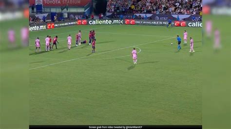 Lionel Messis Stunning Free Kick In 4 4 Goal Fest For Inter Miami