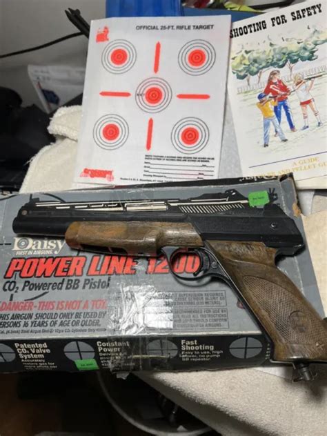 Daisy Powerline Model Co Bb Air Pistol Box Directions Works
