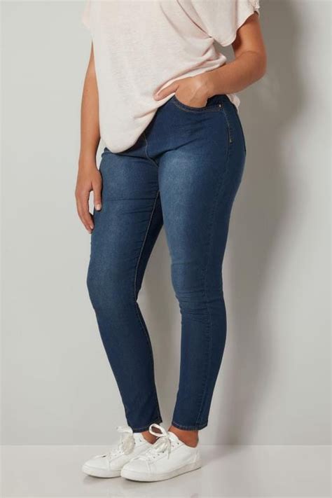 Blue Vintage Wash Skinny Ava Jeans Plus Size To Hot Sex Picture