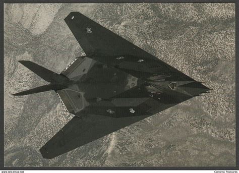 Lockheed F 117a Black Jet Stealth Fighter After The Battle Postcard