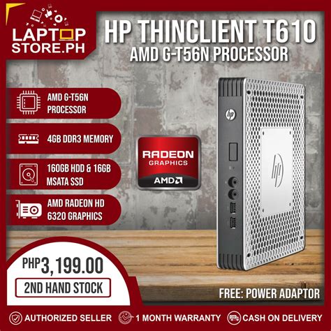 Computer Mini Desktop Package Hp Thin Client T610 Amd G T56n Processor