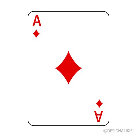 Ace Of Diamonds Playing Card Clip Art Free PNG ImageIllustoon
