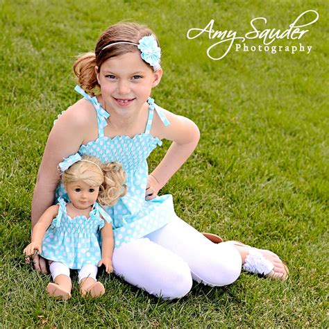 Boutique Matching Doll And Girl Outfits Designer Aqua Dot