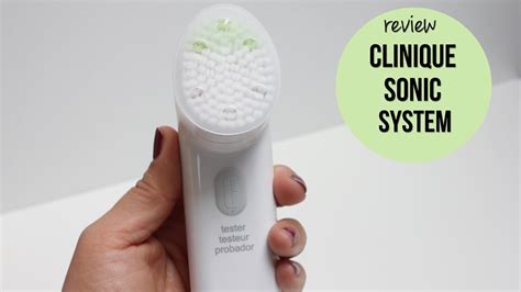 clinique sonic system purifying cleansing brush review youtube