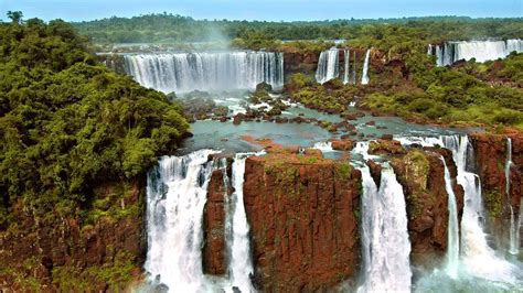 Wallpaper Nature Landscape Waterfall Iguazu Falls Argentina