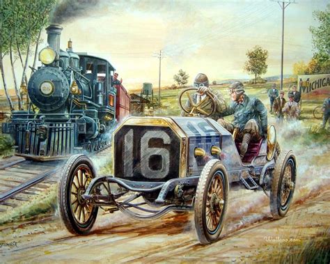 Vaclav Zapadlik Classic Car Painting Car Painting Automotive Art