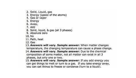 Bill Nye Phases of Matter Video Worksheet by Mayberry in Montana