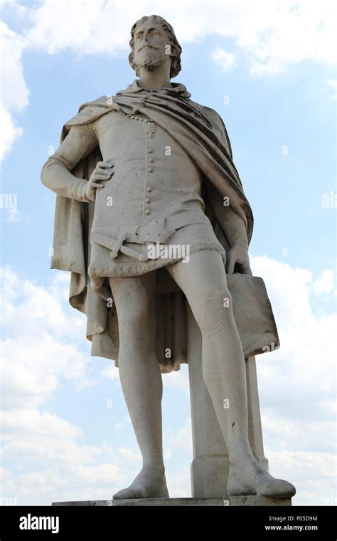 A Weather Worn Statue Of Sir William De La Pole In Hull England The