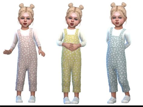 Overall For Toddler Girls 02 By Little Things At Tsr Sims 4 Updates