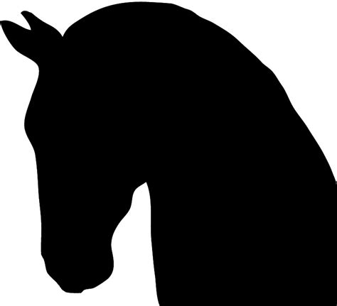 Quarter Horse Face Silhouette Clipart Best