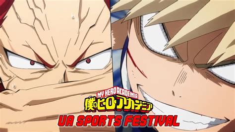 Ua Sports Festival Kirishima Vs Bakugou Boku No Hero Academia Youtube
