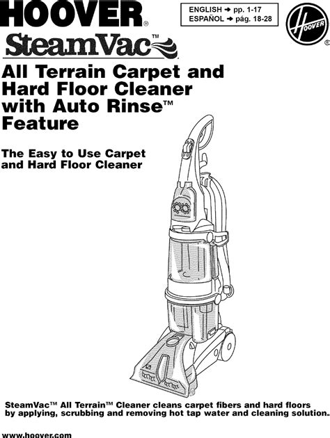 Hoover Carpet Cleaner Parts Manual