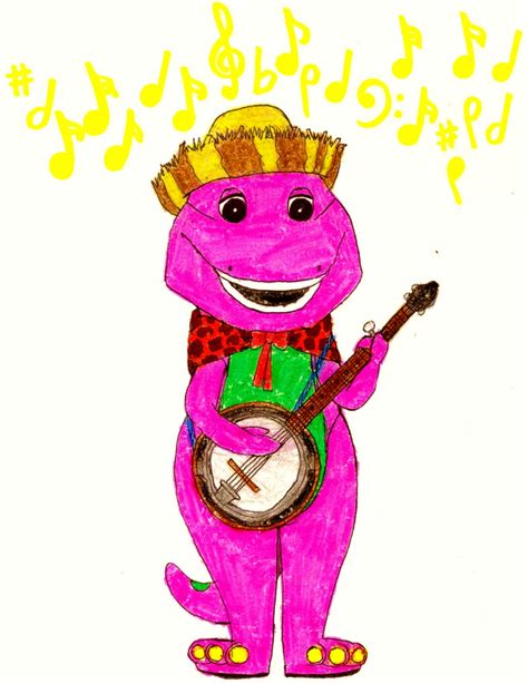 Barney Playing The Banjo By Bestbarneyfan On Deviantart