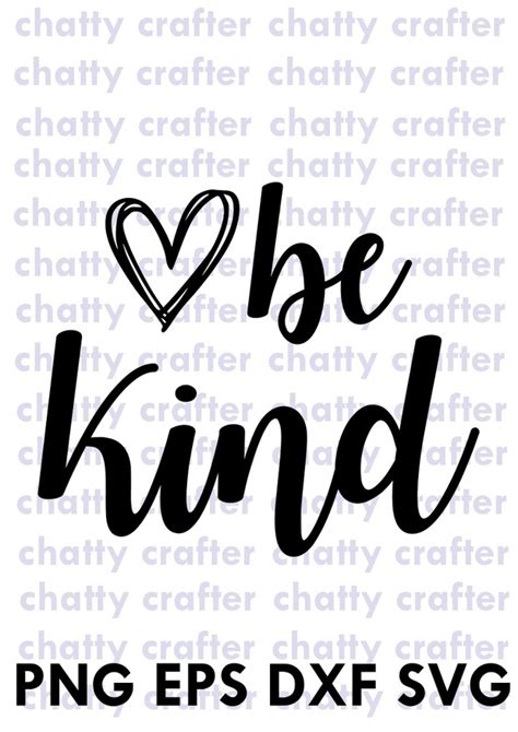 Cut Files For Cricut And Silhouette Be Kind Svg Kindness Svg Bundle