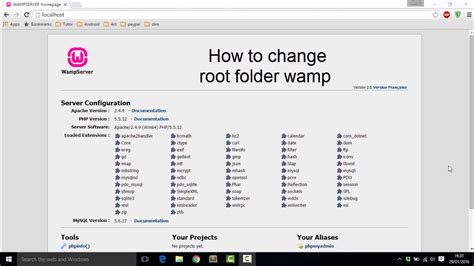 Change Root Folder Wamp Youtube