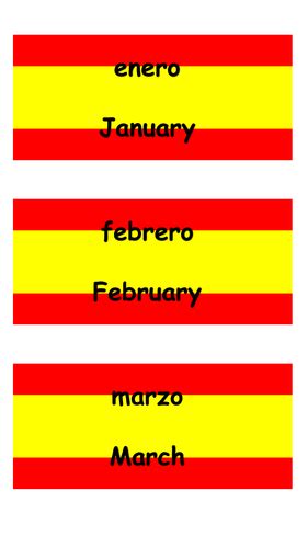 Spanish Months Of The Year Teaching Resources