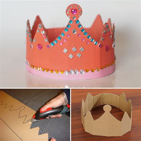 Diy Cardboard Crown Princess Creativecutting Multicutter Feestjes