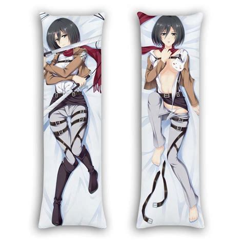 Aot Mikasa Ackerman Body Anime Ts Idea For Otaku Girl Pillow Cover