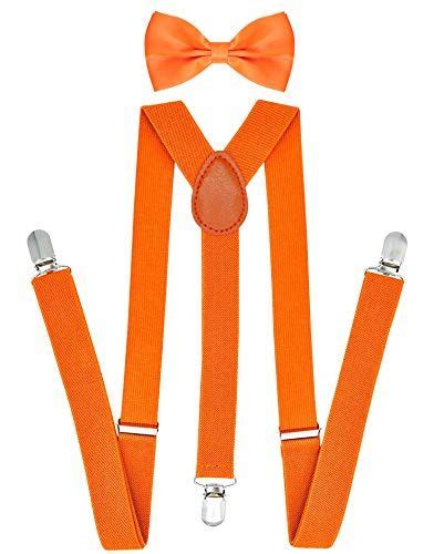 Orange Suspender For Men And Women Y Back Suspenders For
