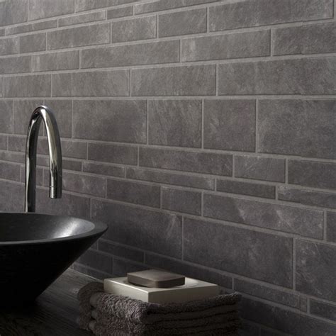 Graham And Brown Grey Slate Bathroom Wallpaper Victorian