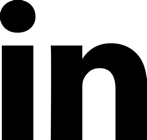 Transparent Linkedin Logo Black And White Linkedin Logo Png Free