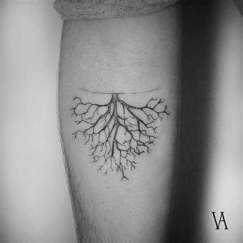High Quality Minimalistic Tattoos By Surrealist Violeta Arus Roots