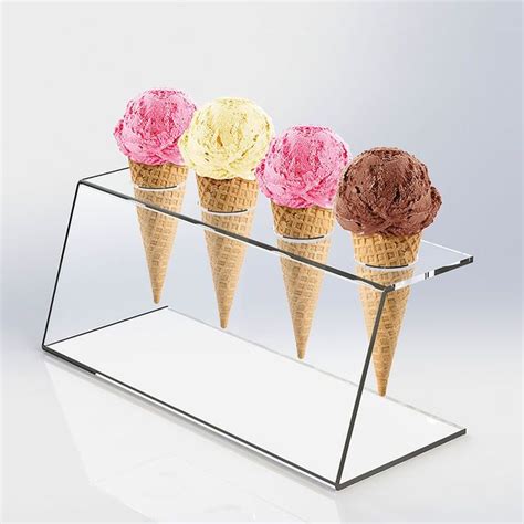 Acrylic Ice Cream Cone Stand Ice Cream Cone Ice Cream Stand Ice Cream Holder