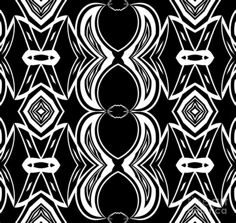 Abstract Geometric Art Black White Pattern No324 Digital Art By Drinka Mercep