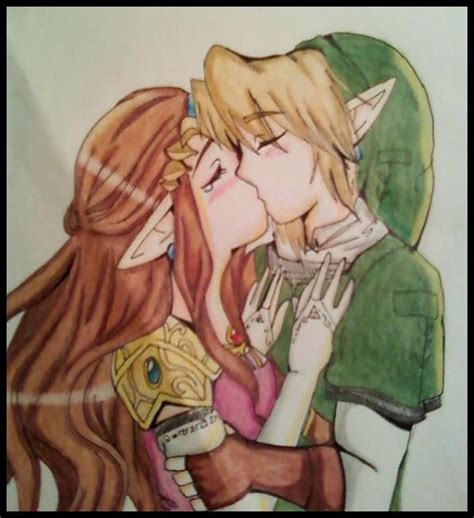 Link And Zelda The Last Kiss Link And Zelda Kiss Last Kiss Zelda Twilight Princess
