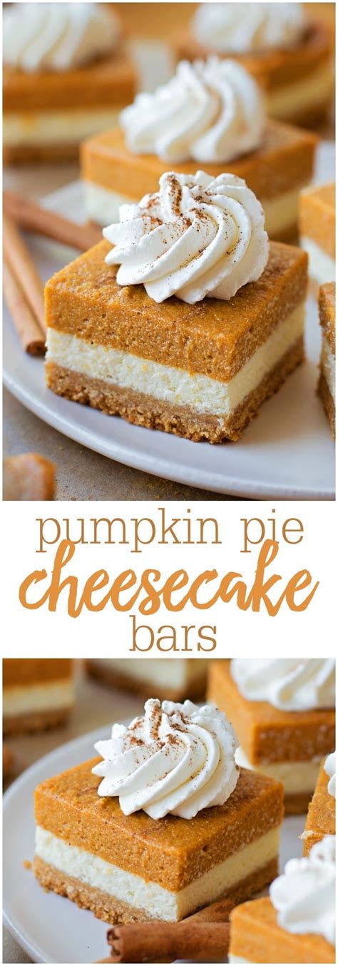 Pumpkin Cheesecake Bars Lil Luna