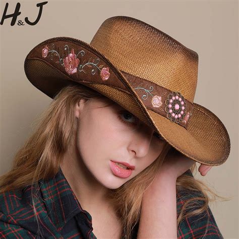 Buy Women Western Cowboy Hat For Summer Elegant Lady