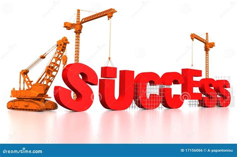 Building Success Stock Illustration Illustration Of Render 17156066