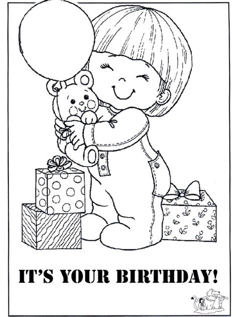 Free Printable Happy Birthday Coloring Pages Birthday Card