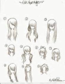 I uploaded a new video. Girl Anime Hairstyles | Anime drawings for beginners, Girl ...