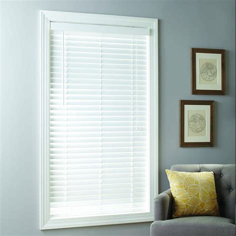 Better Homes Gardens Inch Cordless Faux Wood Blinds White Multiple Sizes Walmart Com
