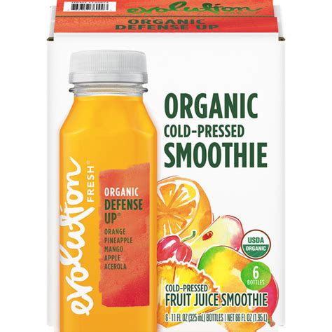 Evolution Fresh Organic Defense Up Cold Pressed Fruit Juice Smoothie