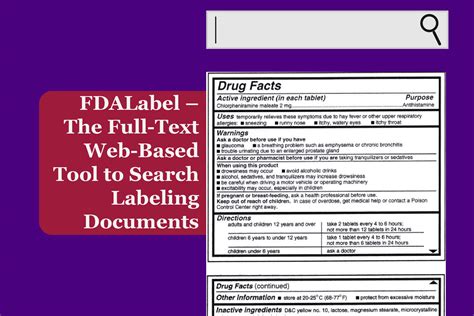 Fda Drug Labeling Requirements