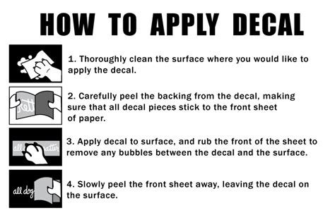 The instructions for applying vinyl decals are the same regardless of if it's a car, skateboard or an iphone. Sticks decal