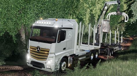 Mercedes Benz Actros Forstaufbau Fs19 Mod Mod For Farming Simulator