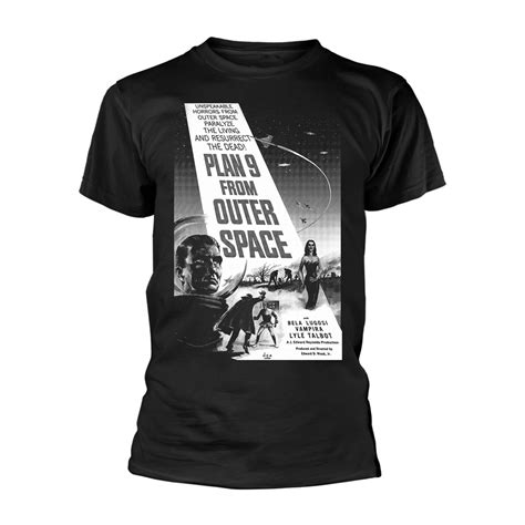 Plan 9 From Outer Space Poster Black And White Ts On Parole