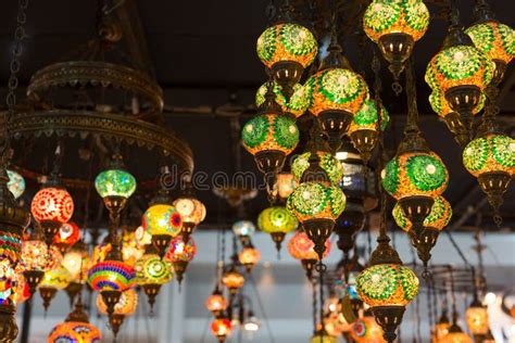 Colorful Moroccan Style Lanterns Stock Image Image Of Metal Hanging