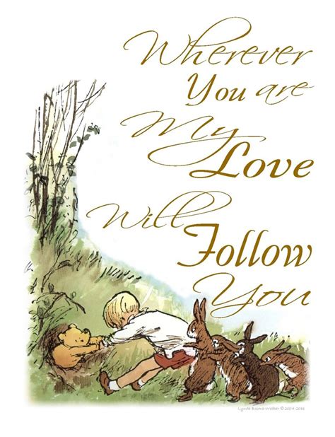 Classic Winnie The Pooh Nursery Wall Art Print~my Love