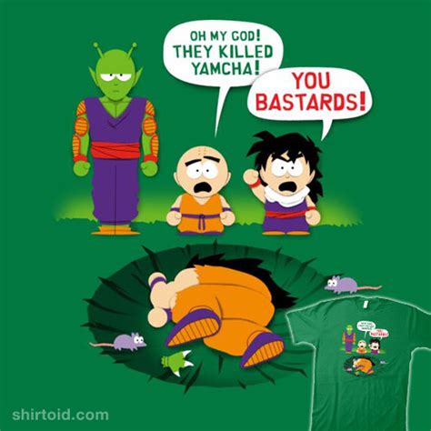 Dragon ball is a rare anime series where death is often only a temporary inconvenience. Death in Dragon Park | Shirtoid