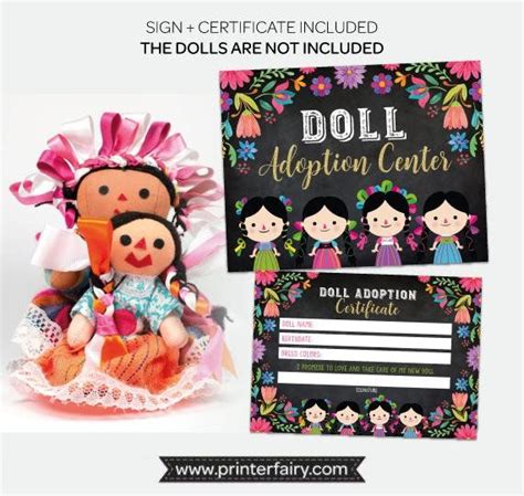 Make sure you take some tips form these adoption party ideas. Adopt a Doll, Chalkboard Sign, Fiesta Birthday Games ...