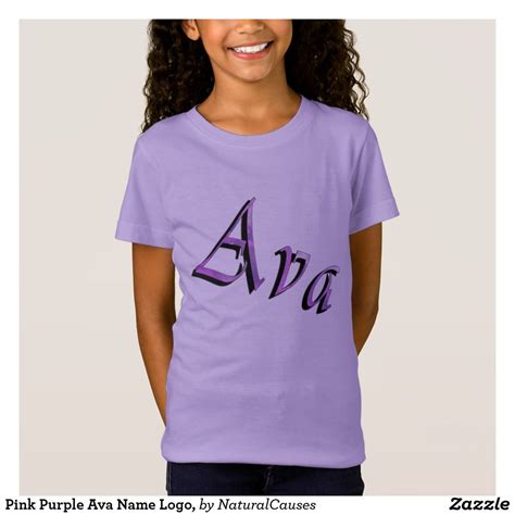 Pink Purple Ava Name Logotshirt Purple Logo Pink Purple Ava Name
